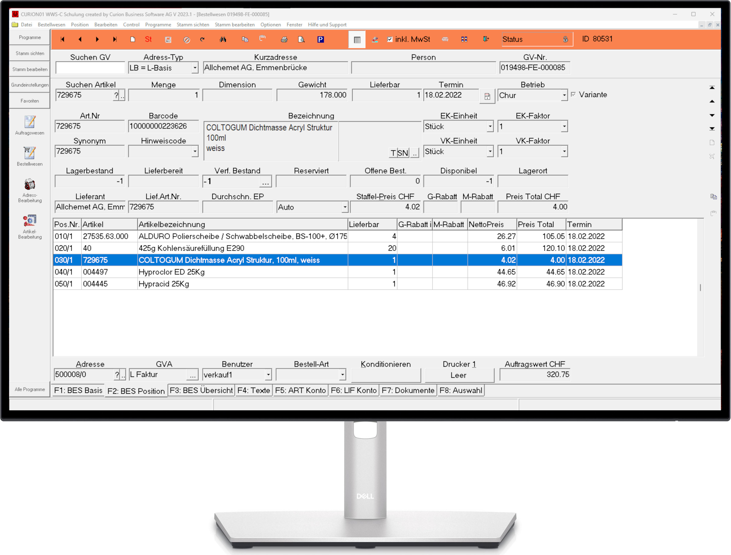 Bestellwesen mit curionERP: Bestellungen einfach und sicher erfassen